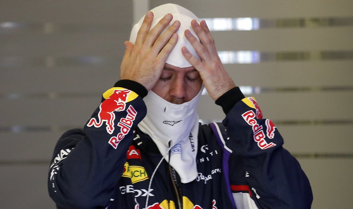 Pettunud Sebastian Vettel