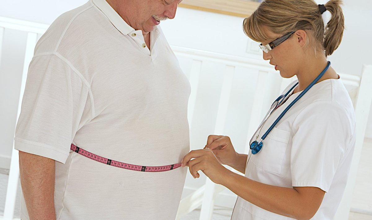 Üle 94 cm vööümbermõõduga mehi ohustab elundite rasvumine.