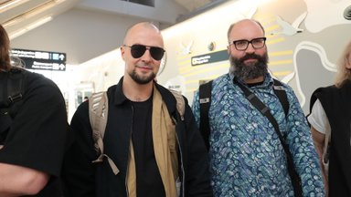 FOTOD | Tere tulemast kodumaale! Eestit Eurovisionil esindanud 5Miinust ja Puuluup saabusid Tallinna