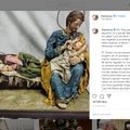 "Пусть мама отдохнет". Папа Римский опубликовал трогательное рождественское фото в Инстаграме