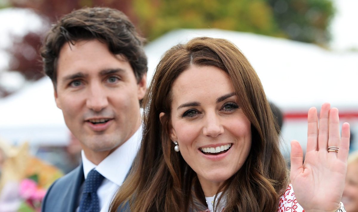 Hertsoginna Kate ja Kanada peaminister Justin Trudeau