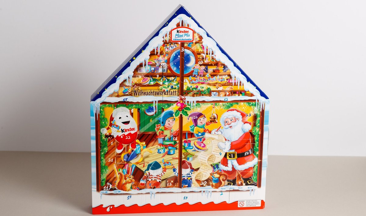 Kinderi advendikalender on poodides üks populaarsemaid.