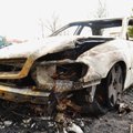 ФОТО: Автомобиль в Выхма сжег дотла, как предполагается, пироман
