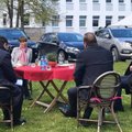 ФОТО | Президент Кальюлайд посетила Курессаарескую больницу
