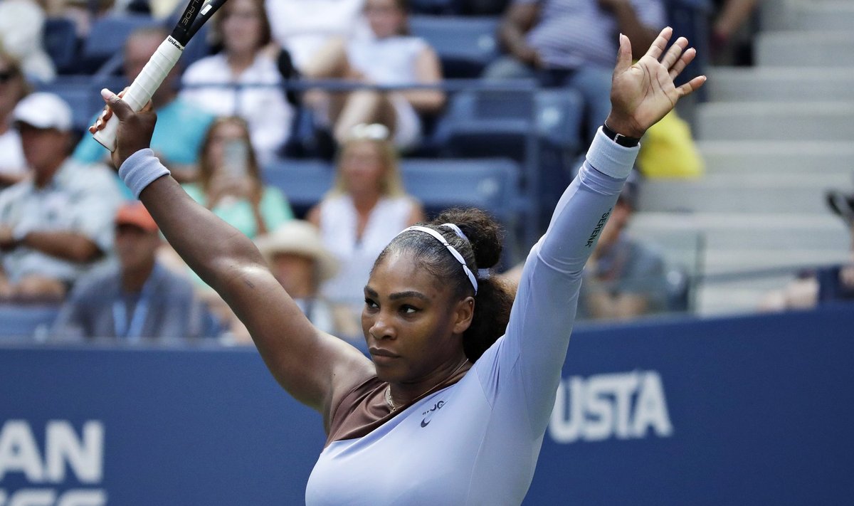  Serena Williams jõudis US Openil finaali