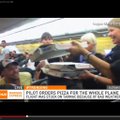Lennuväljale tundideks seisma jäänud lennuki piloot tellis kogu lennukile pitsat