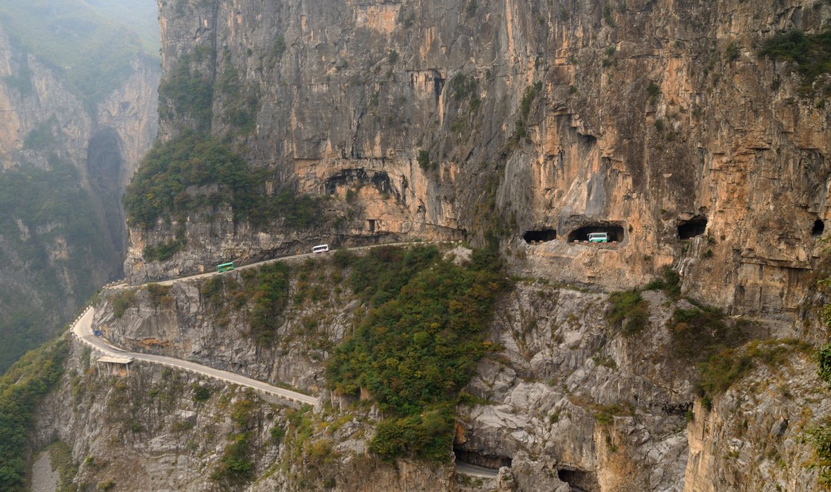 Guoliangi tunnelimaantee Hiinas.