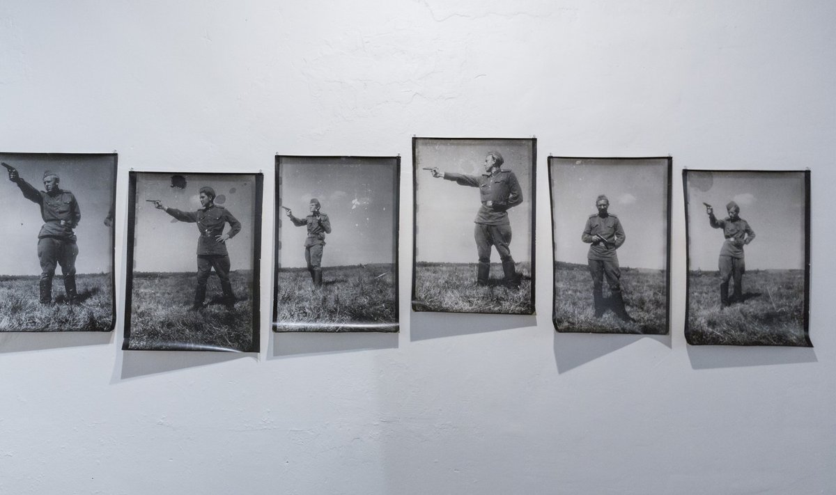 Peeter Linnap taaskasutas oma teoses „Suvi 1955” vanu fotosid. Esimest korda oli teos näitusel 1997. aastal, nüüd saab seda näha EKKM-is.