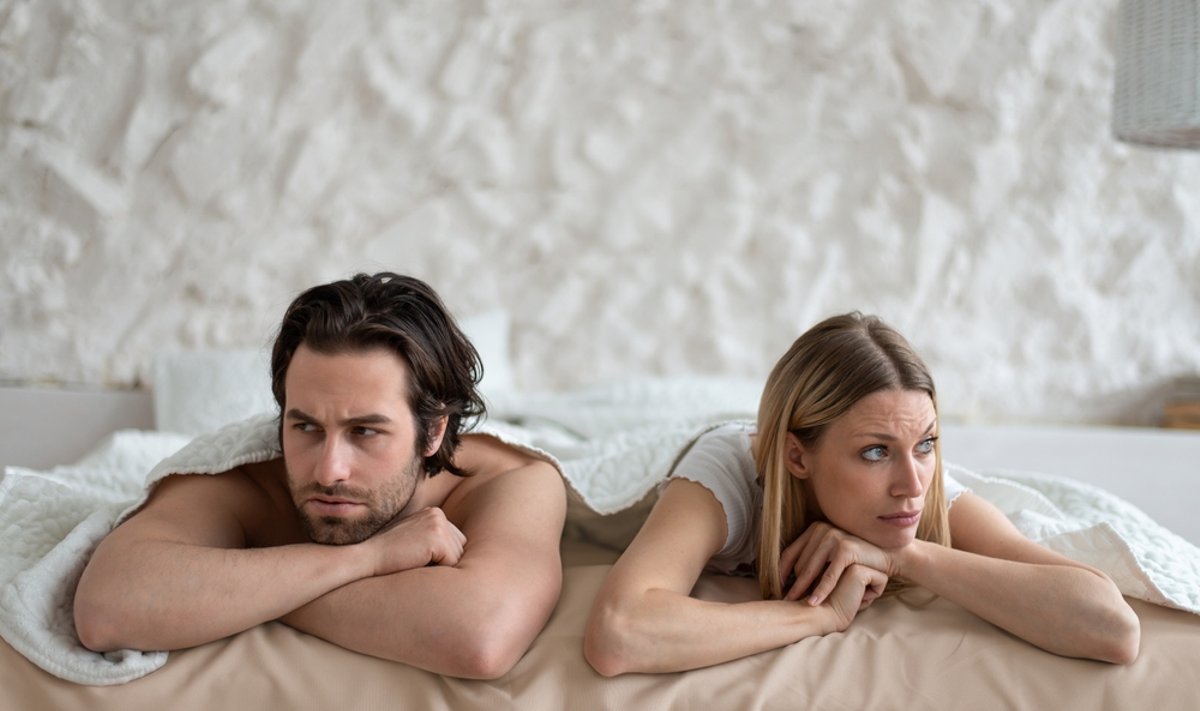 Sexual,Problems,,Relationship,Crisis.,Stressed,Young,Couple,Lying,In,Bed,
