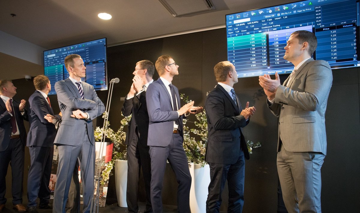 Täna algas Tallinna börsil kauplemine LHV aktsiatega ja selle puhul korraldati LHV peakontoris pidulik avaüritus.