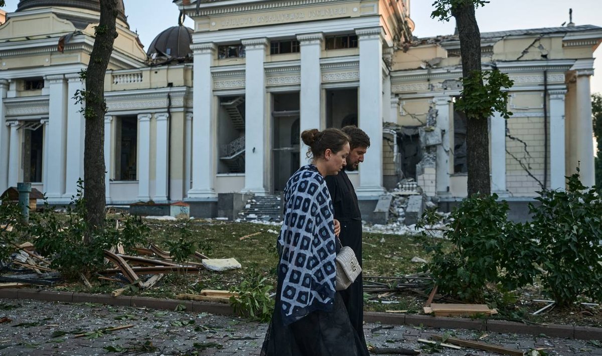 Разрушенный в Одессе собор