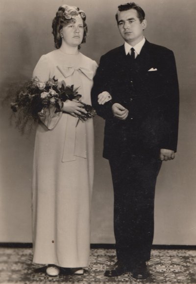 Sirje ja Reinu pulmapilt 1971. aastast