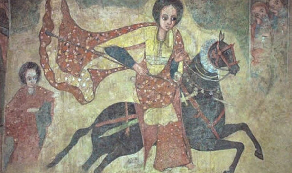 Fresko, millel on kujutatud Seeba kuninganna külaskäiku Saalomoni juurde 