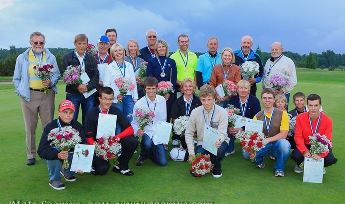 Golfi Eesti meistrid aastal 2011. Foto: Mats Soomre