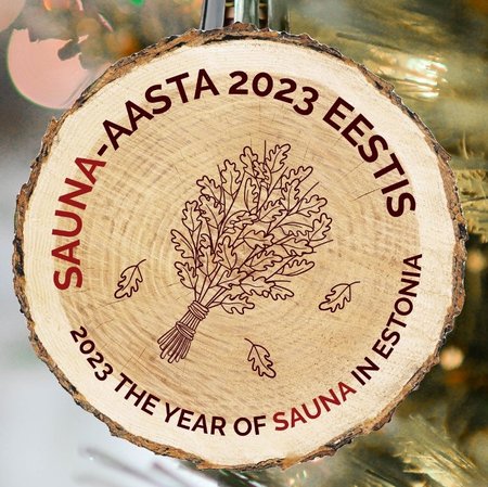 Sauna-aasta logo on jõudnud nii särkidele, leilivannidele kui ka ... jõuluehetele! 