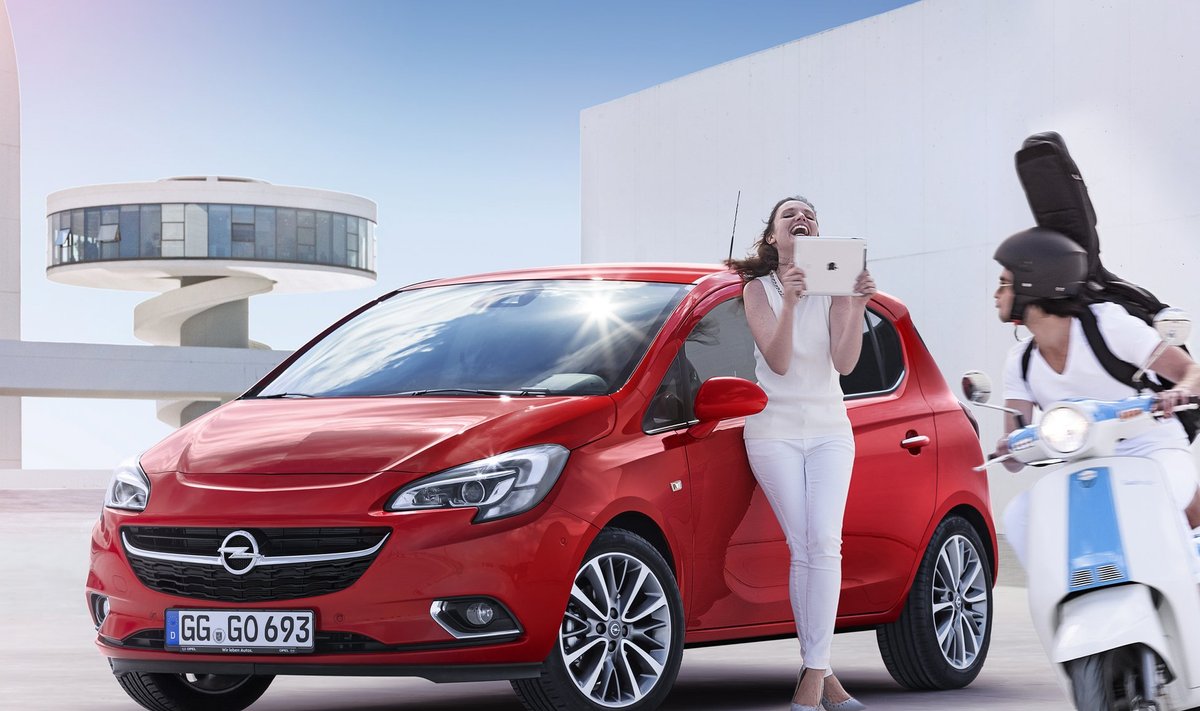Opel Corsa välimus muutus rõõmsamaks ja auto varustusse lisati moodsaid nutiseadmeid.