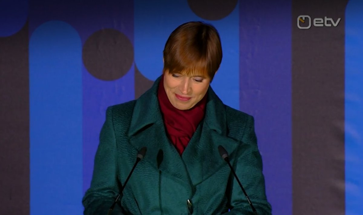 Eesti presidendi Kersti Kaljulaidi aastalõputervitus. 