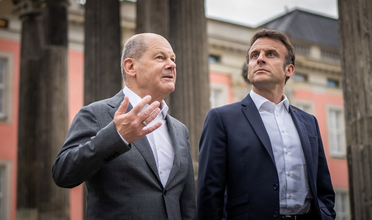 VINGERDAMINE: Saksa kantsler Olaf Scholz tahaks ikkagi sõja lõppu Ukrainas, enne kui hakata Kiievile mingeid lubadusi jagama, Prantsusmaa president Emmanuael Macron tahab Ukrainale konkreetseid ja tõsiseid julgeolekugarantiisid.