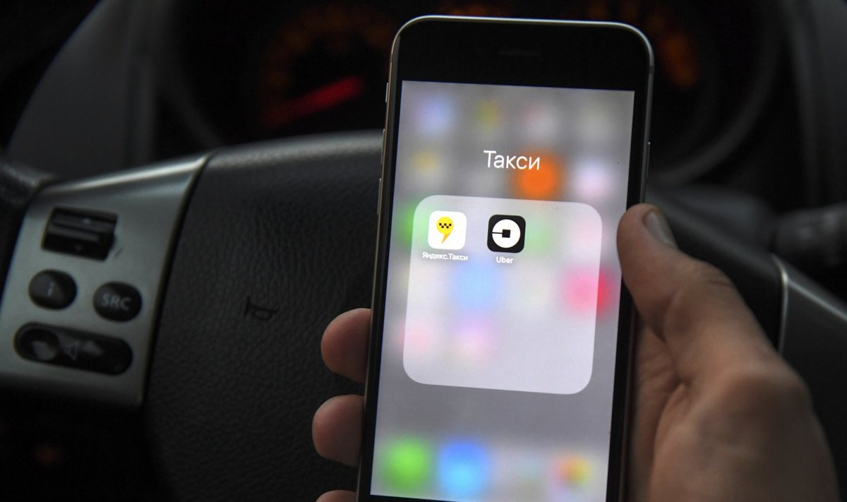 Yandex Taxi ja Uber sõbralikult koos. (Foto: TASS)