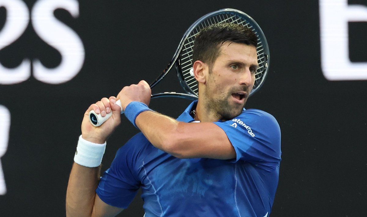 Kümnel korral austraalia lahtised võitnud Novak Djokovic alustas võidukalt.