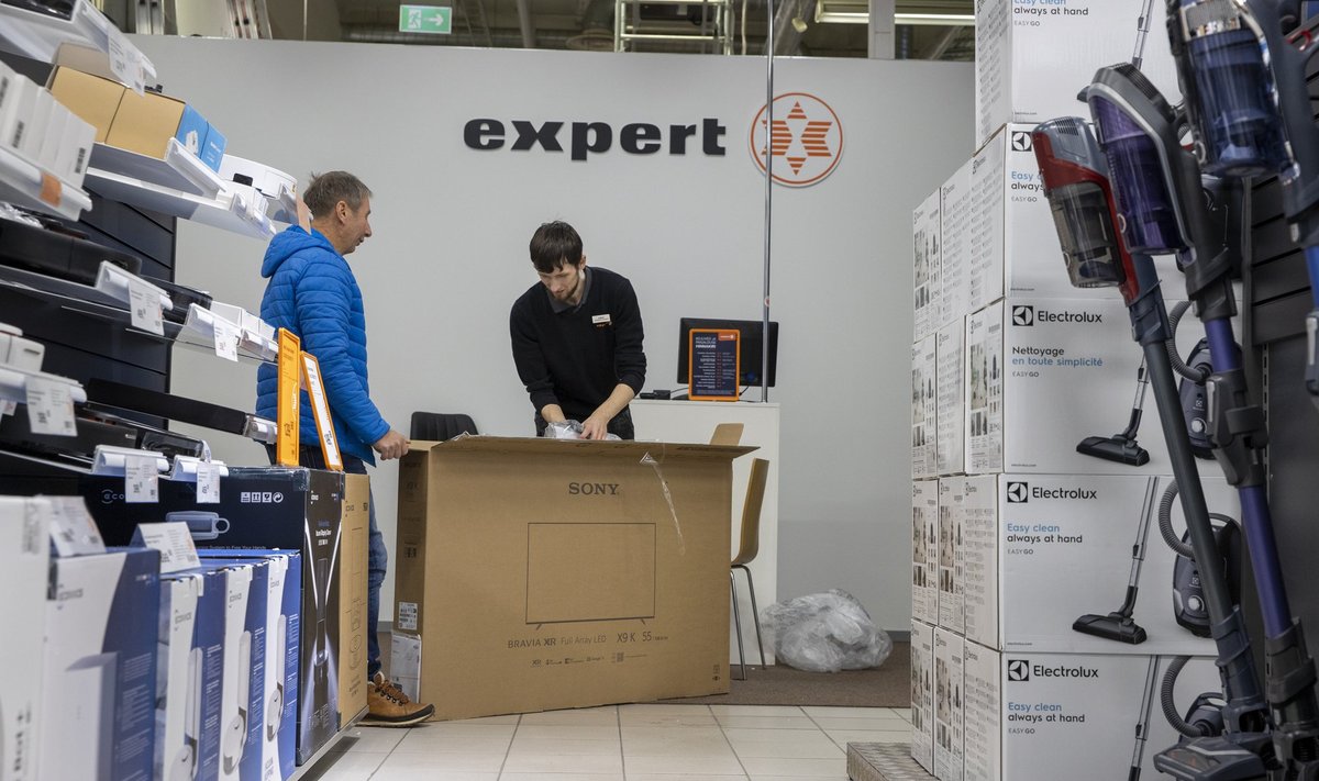 Koduelektroonikat müüv Expert avas Tallinnas Järve Keskuses uue kaupluse 2022. aasta novembris.