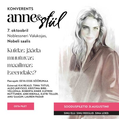 Anne & Stiili konverents toimub 7. oktoobril