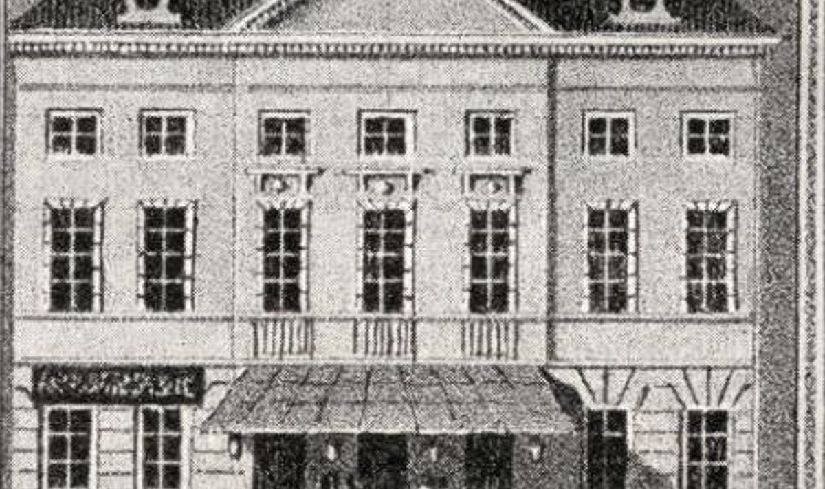 Tallinna Teater aadressil Lai 3 1822. aastal.