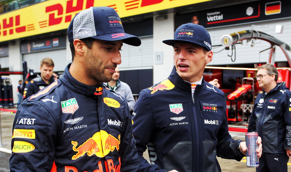 Daniel Ricciardo ja Max Verstappen