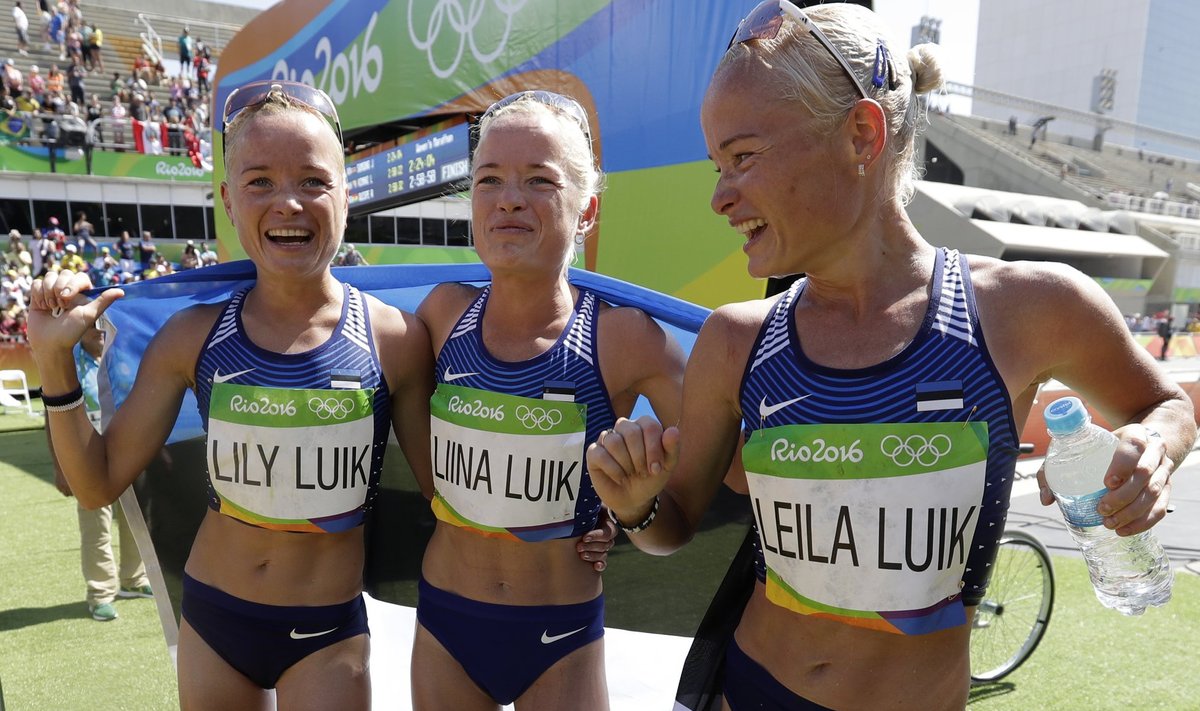 Liina, Lily ja Leila Luik Rio olümpial