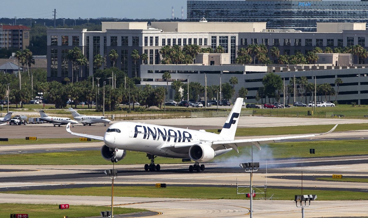 Finnairi lennuk Tampa Bays, Floridas.