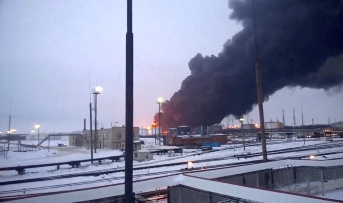 Ukrainlaste rünnak Venemaa naftatehasele