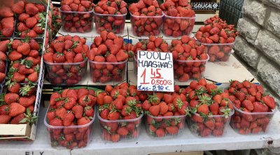 Poola maasikad Keskturul.