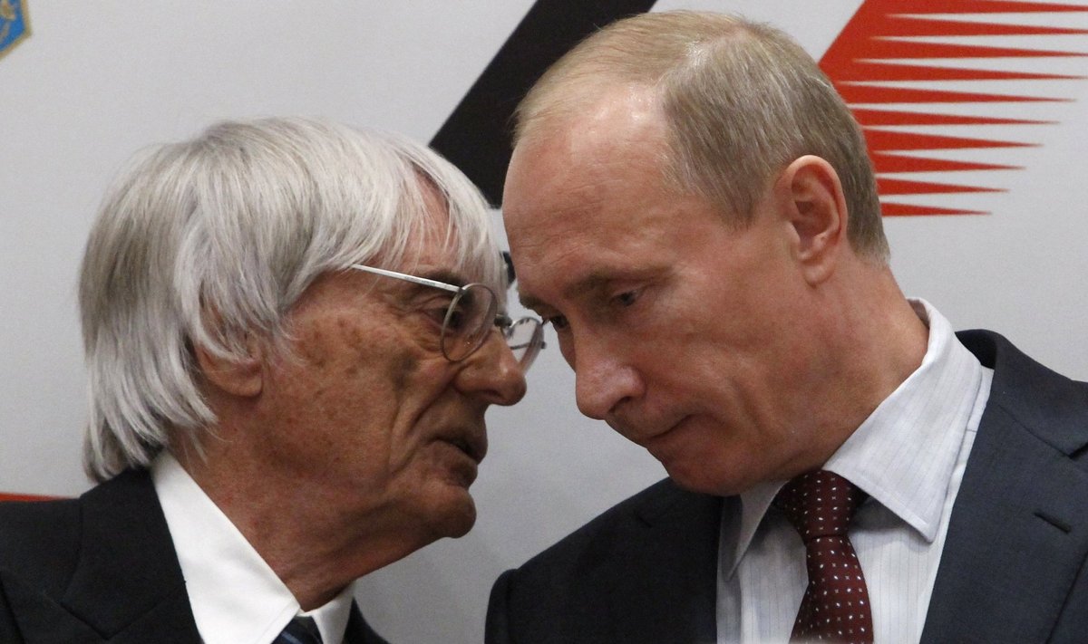 Bernie Ecclestone ja Vladimir Putin 2014. aastal Sotšis