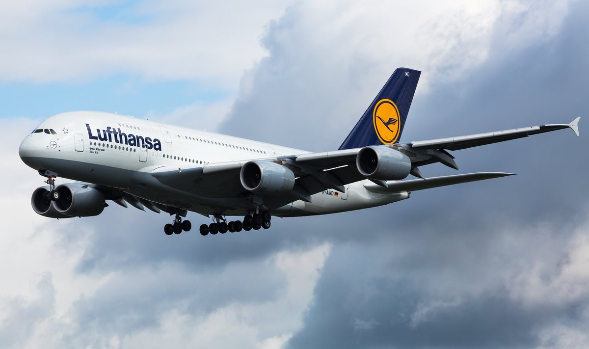 Lufthansa lennuk. Foto on illustratiivne.