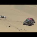 VIDEO | Mis juhtus? Dakari ralli kahekordne võitja keeras vahetult enne finišit auto tühja koha pealt üle katuse