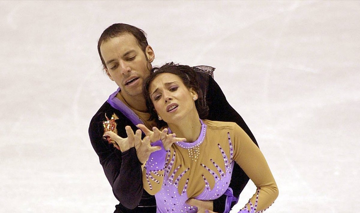 Sarah Abitbol und Stephane Bernadis (beide Frankreich) auf dem Eis