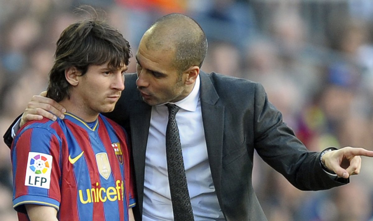 Pep Guardiola ja Lionel Messi töötasid Barcelonas koos aastatel 2008-2012