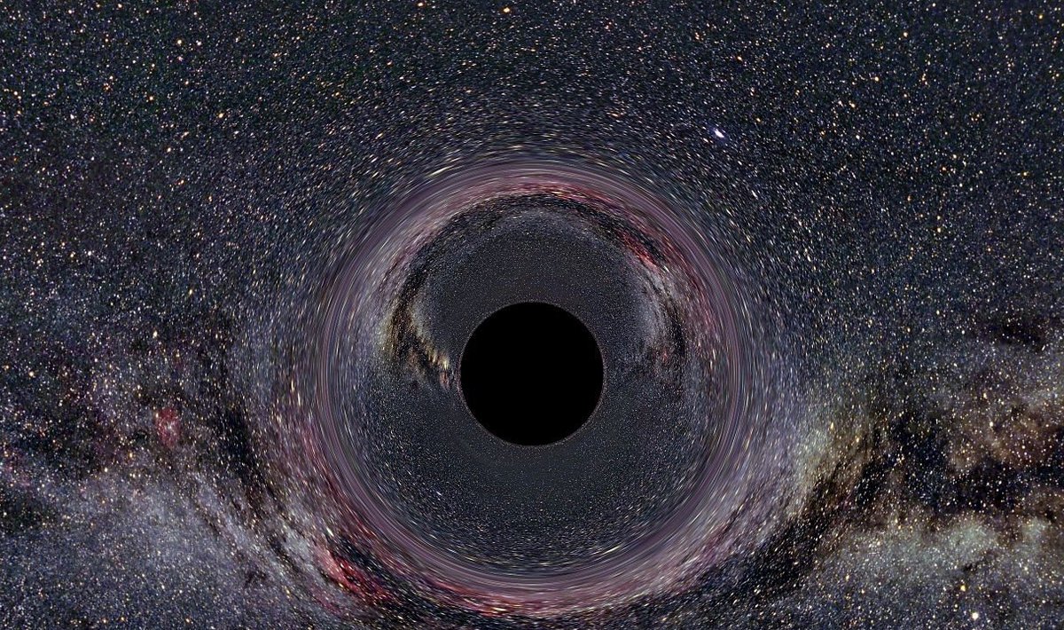 Kunstniku nägemus, milline on must auk meie Linnutee galaktikas (Foto: Wikimedia Commons / Ute Kraus)