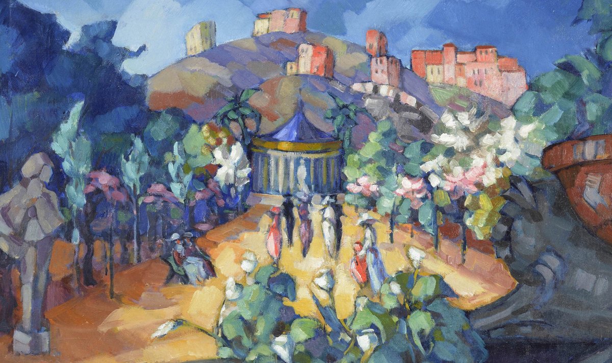Konrad Mägi maal „Itaalia maastik. Rooma“ (1922-1923)