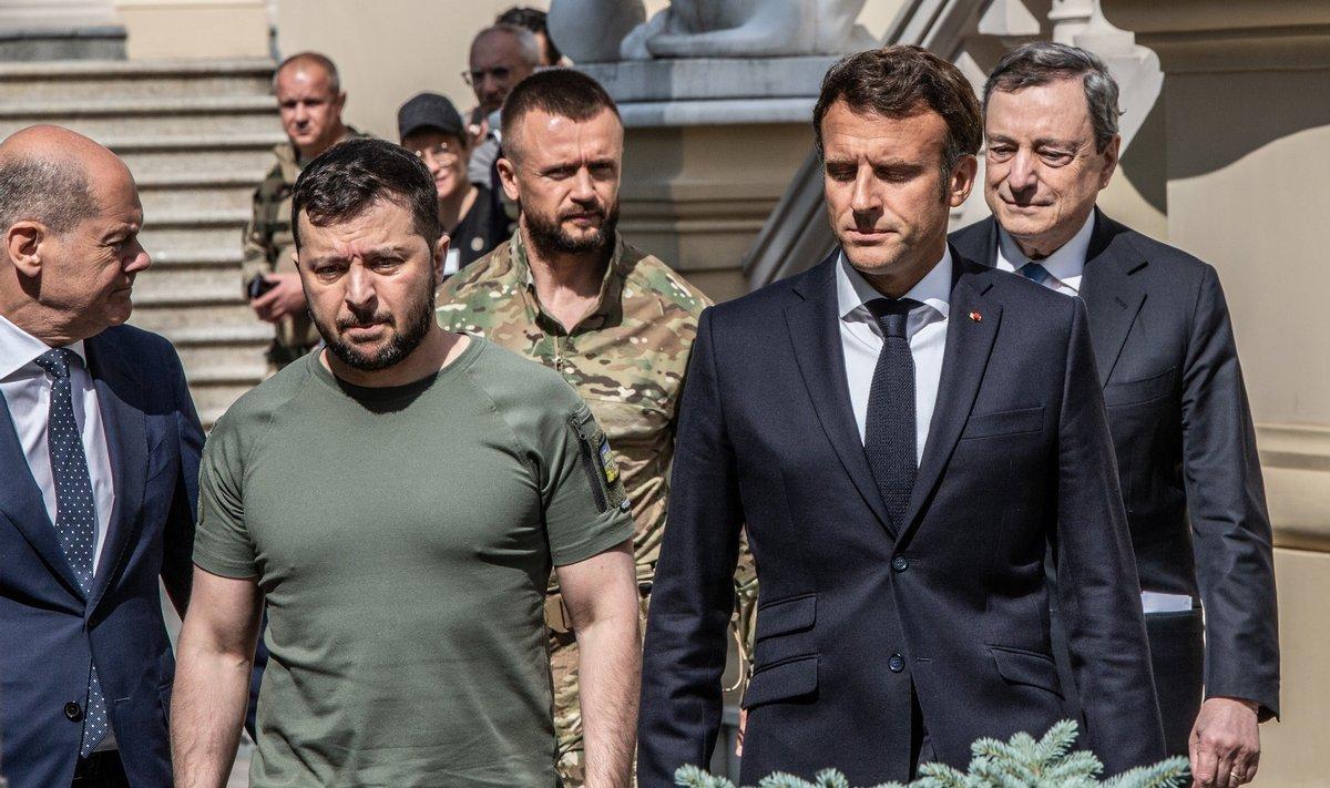 Президент Франции Макрон посетил Киев