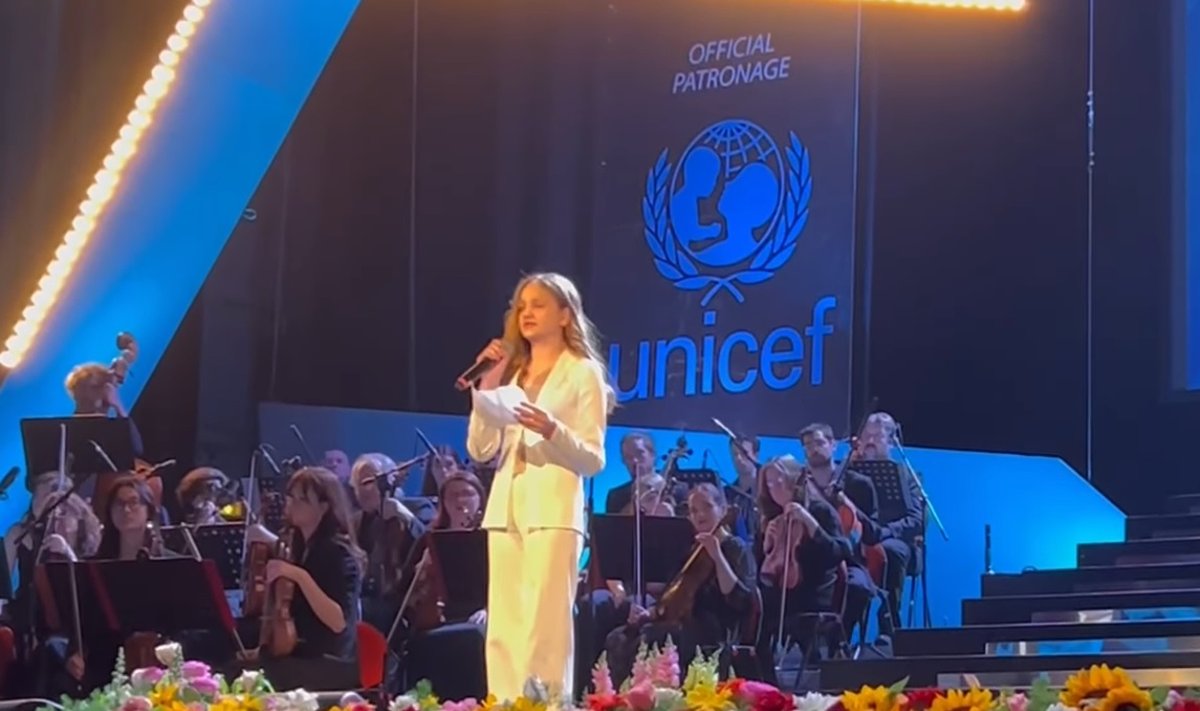 Sofia Samoljuk pidas laulmise asemel hoopis kõne. 