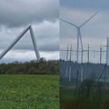 ФОТО | На крупнейшей ветряной электростанции Enefit Green рухнула ветряная турбина