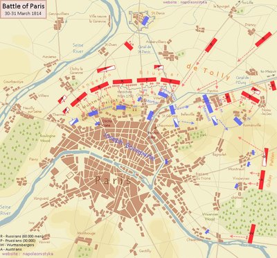 Pariisi piiramine 1814. aastal. https://napoleonistyka.atspace.com