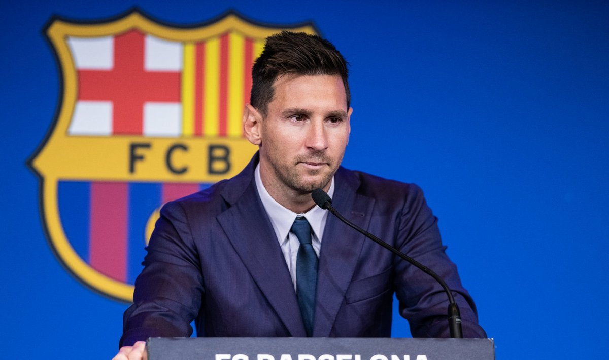 Lionel Messi pressikonverentsil