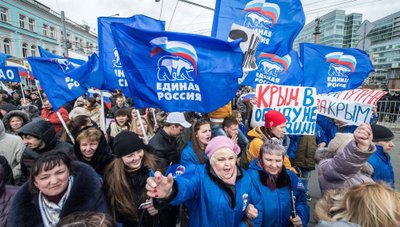 Ühtse Venemaa pooldajate meeleavaldus Moskvas