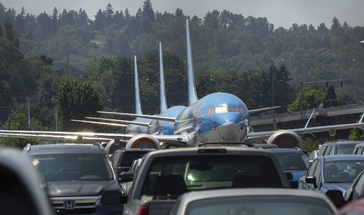 Boeing 737 Max lennukid parklas