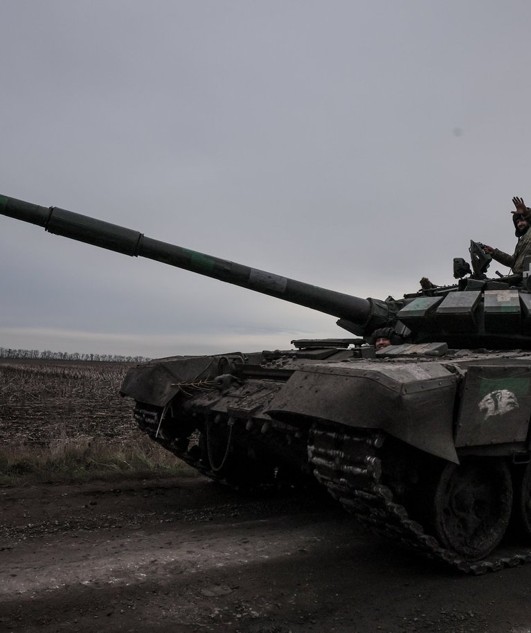 Ukraina relvajõudude rindepositsioonid Kupjanski lähedal. Foto tehtud 8. novembril 2023.