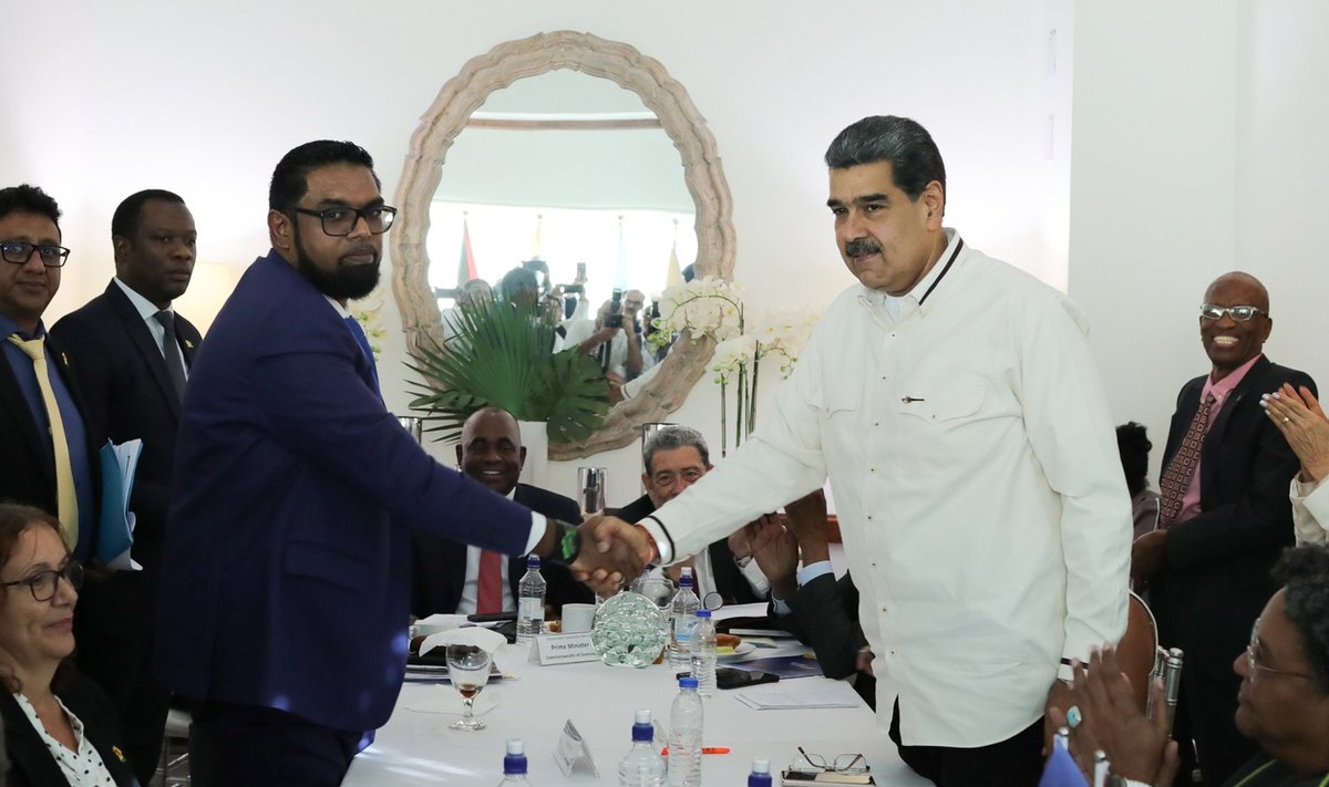 Irfaan Ali ja Nicolás Maduro