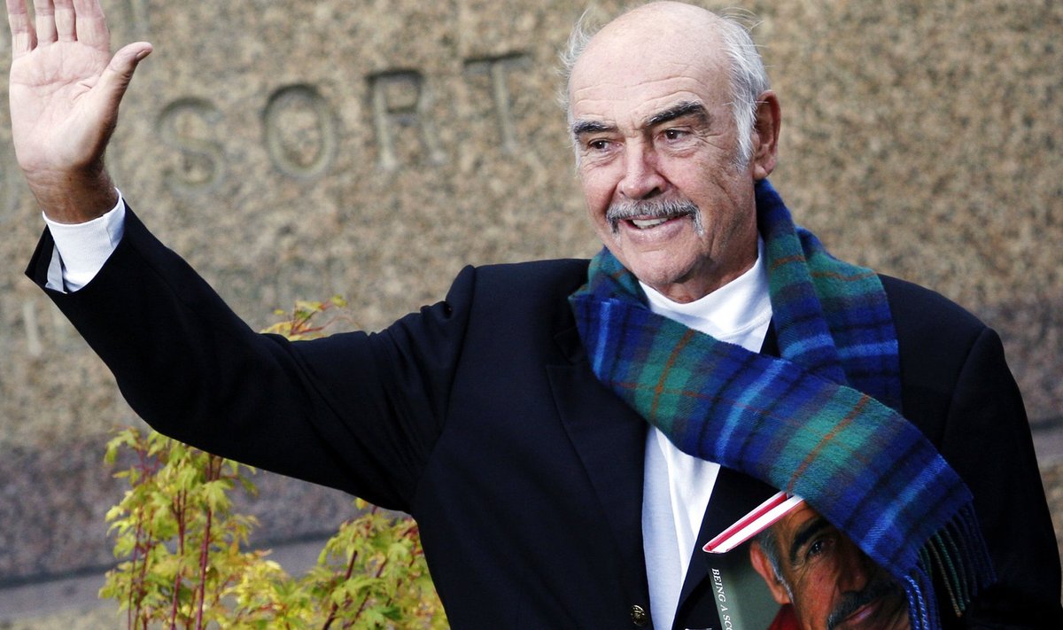 Sean Connery 2008. aastal Edinburghis oma elulooraamatu „Olla šotlane” („Being a Scot”) esitlusel