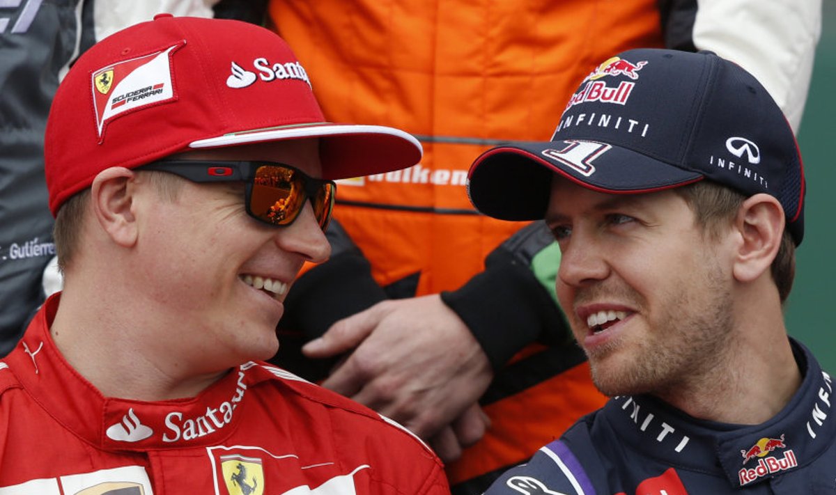 Rikkad "šveitslased" Räikkönen ja Vettel